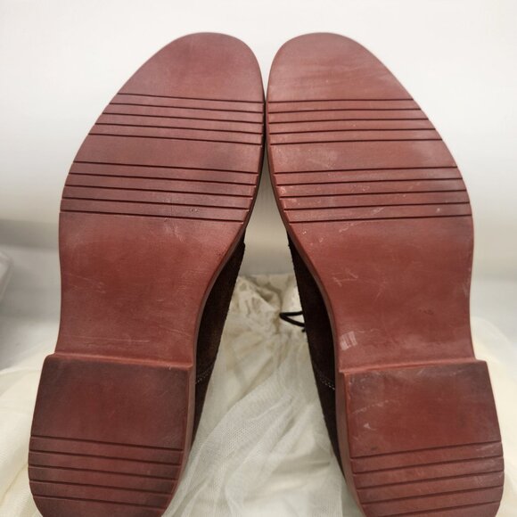 NEW-Aston Grey Collection Mens Suede Oxford Shoes, Size 9, Color: Brown - Picture 4 of 6